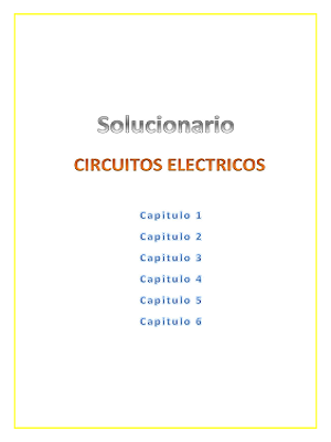 CIRCUITOS ELECTRICOS - TOMO I